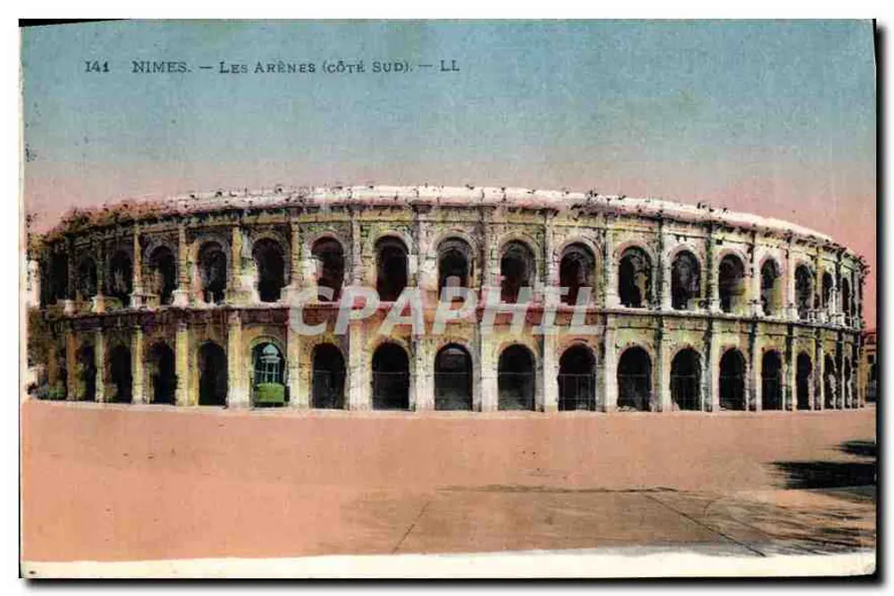 Nîmes — Les Arènes (lado sul) — LL, n° 144 - Frente