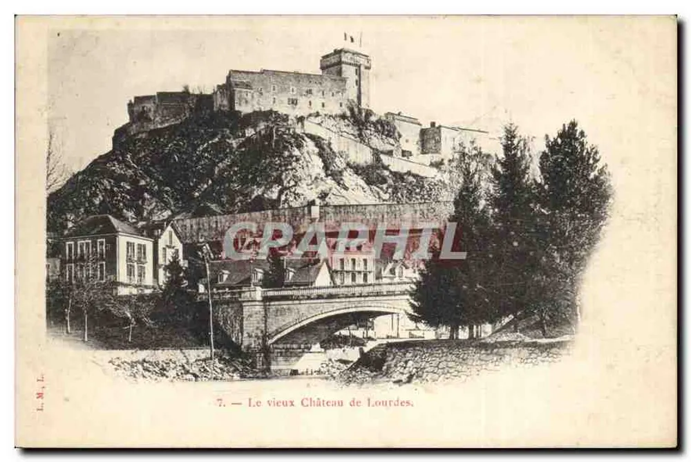 O velho Castelo de Lourdes — vista panorâmica — L.M.L. n°7 - Frente