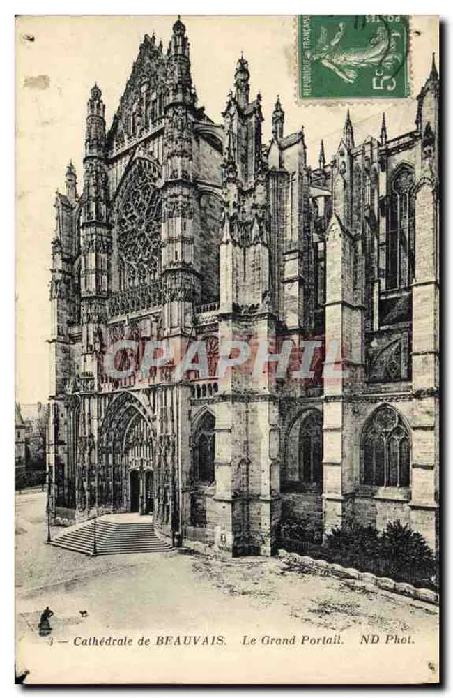 Kathedrale von BEAUVAIS — Der Große Portal — ND Phot. - Vorderseite