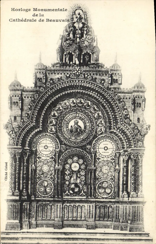 Horloge Monumentale de la Cathédrale de Beauvais — cliché Coisel - Vorderseite