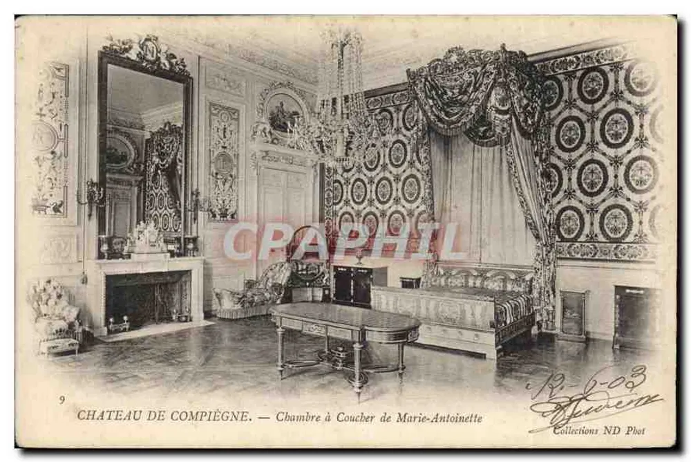 Schloss Compiègne — Schlafzimmer von Marie-Antoinette — Collections ND Phot - Vorderseite