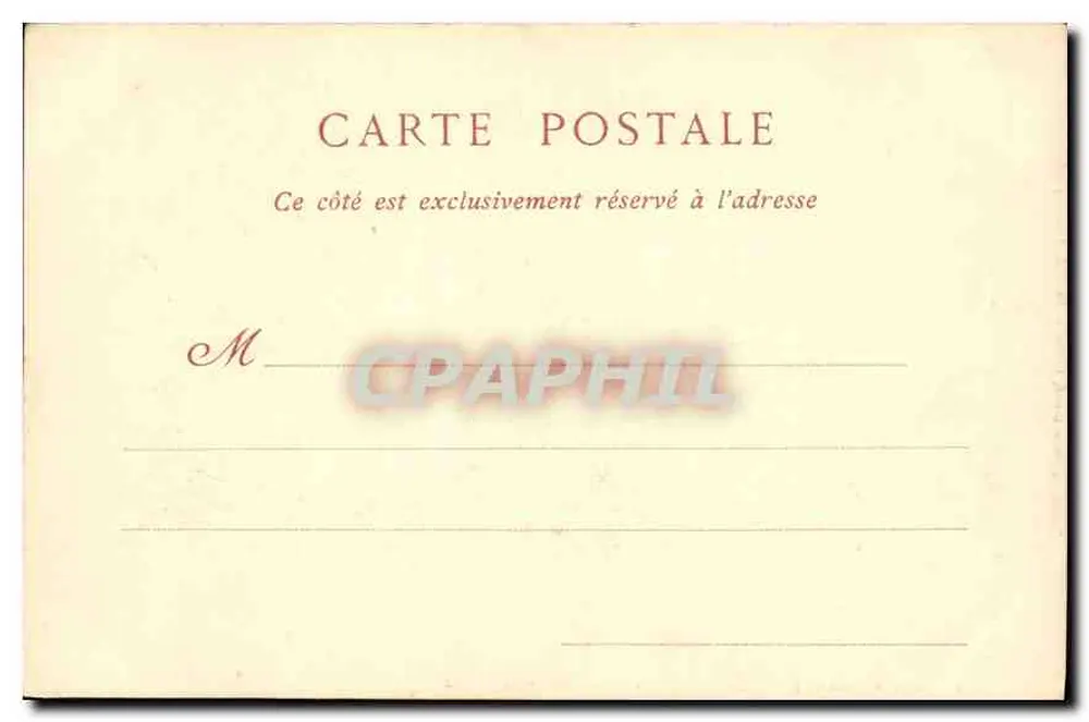 Schloss Chantilly — Die Schlachtengalerie — Papeterie DORÉ, 1, Rue de Paris - Rückseite