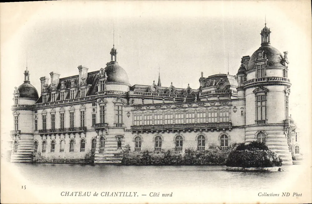 Castelo de Chantilly — Lado norte — Coleções ND Phot - Frente