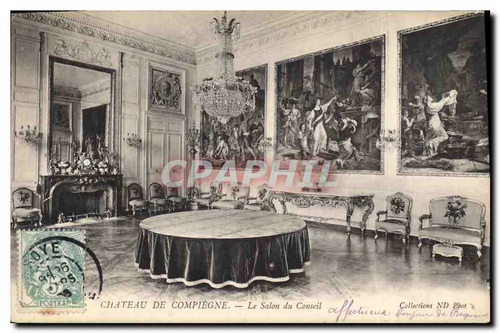 Kasteel van Compiègne — Het Raadzaal — Collections ND Phot - Voorkant