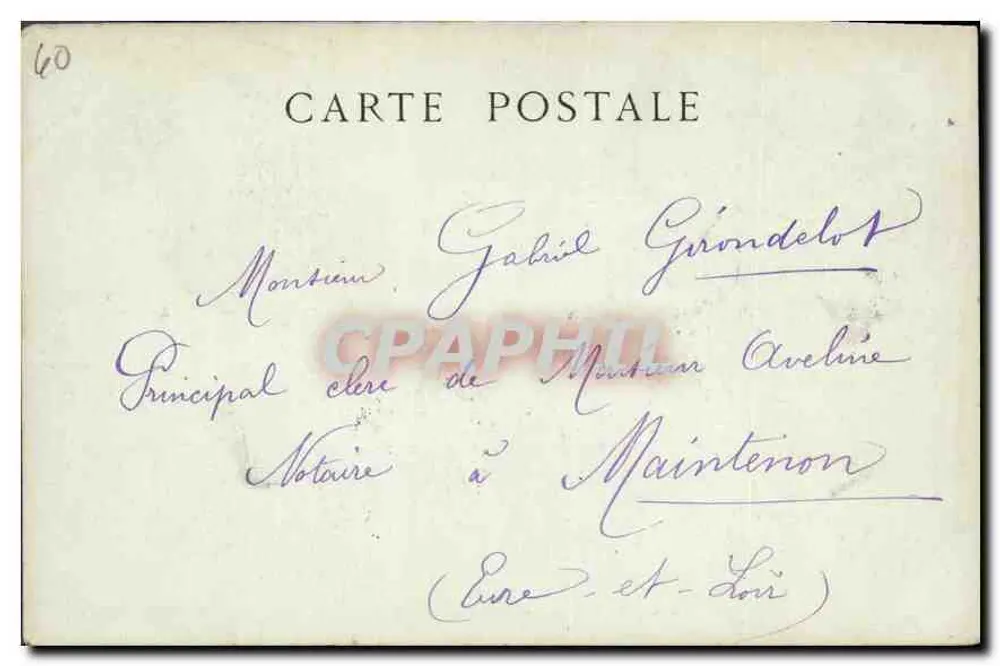 Kasteel van Compiègne — Het Raadzaal — Collections ND Phot - Achterkant