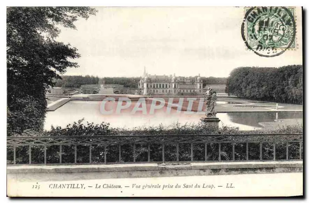 Chantilly — Das Schloss — Allgemeiner Blick vom Loup-Fall — LL. — Nr. 125 - Vorderseite