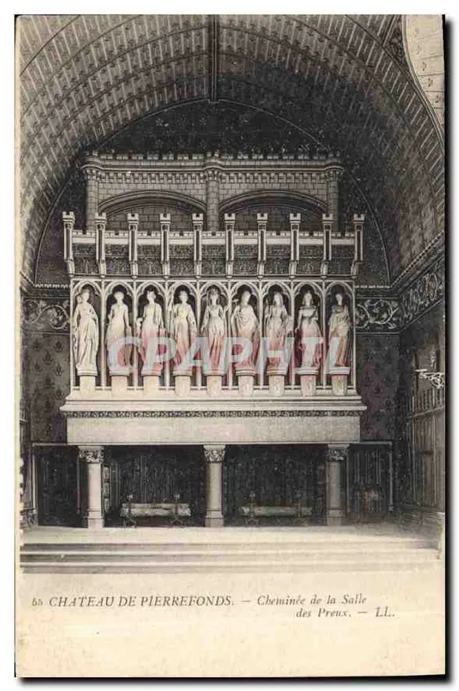Schloss Pierrefonds — Kamin der Halle der Ritter — LL. - Vorderseite
