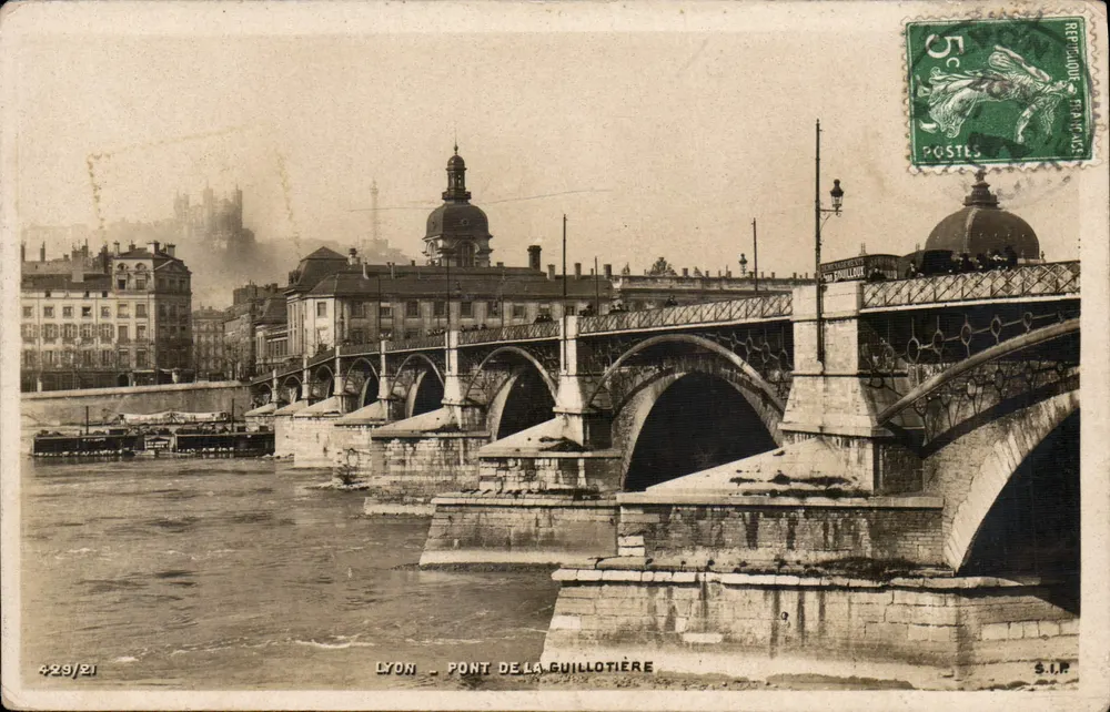 Lyon - Pont de la Guillotière — S.I.P. n° 429/21 - Frente