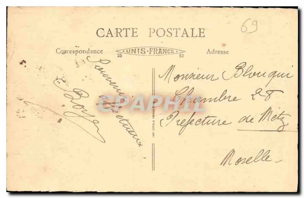 Lyon - A Prefeitura — vista arquitetônica — editor não identificado, n° 40 - Verso