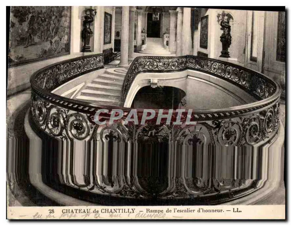Castelo de Chantilly — Rampe da escada de honra — LL. - Frente