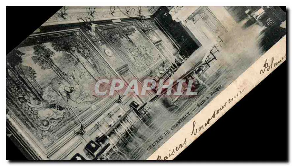 Château de Chantelle — Eetkamer — Uitgever Raphael Tuck & Fils Ltd. Parijs - Voorkant