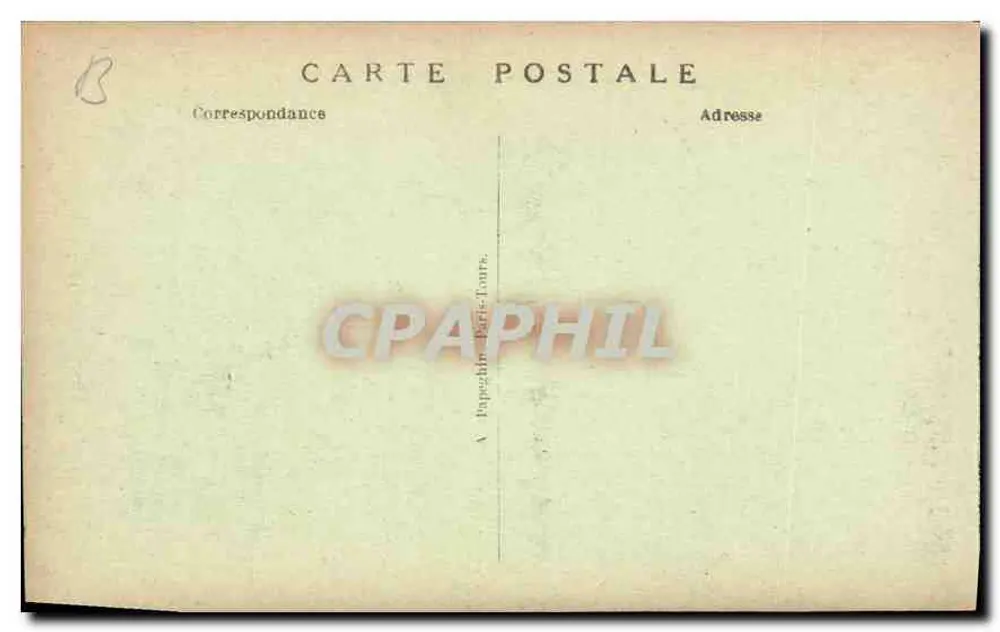 Castelo de Chantilly — Lado Norte — A.P. - Verso
