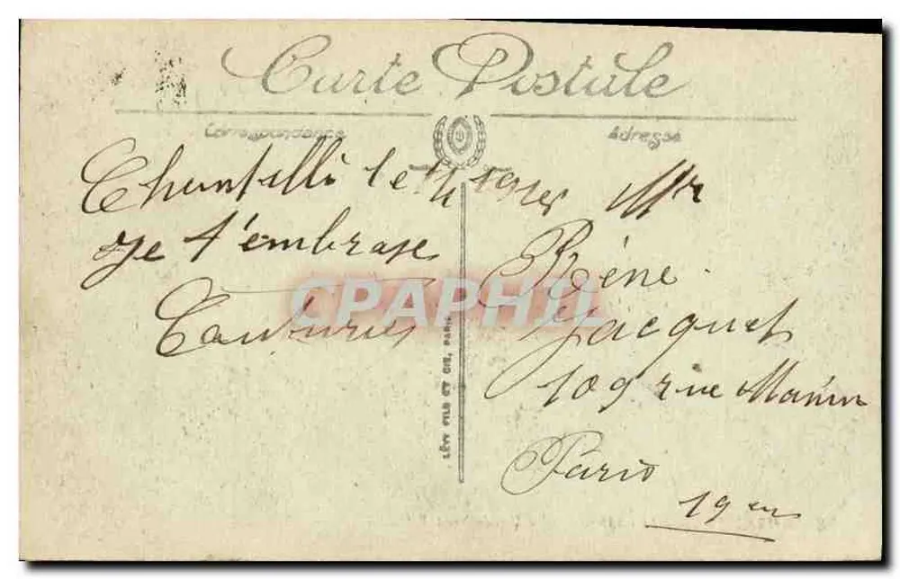 Chantilly — O Castelo — A Fachada Nordeste — LL. - Verso
