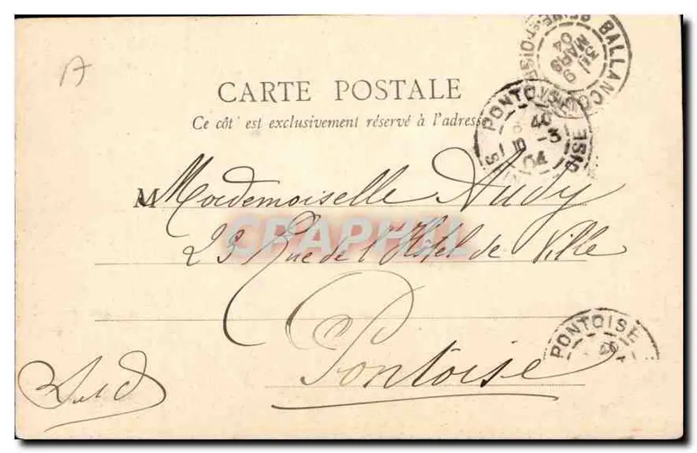 Castelo de Chantilly — Sala Théophile — B. F. Paris - Verso