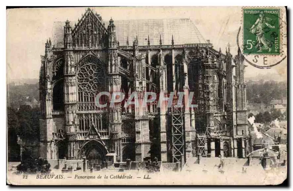 Beauvais — Panorama da Catedral — LL. - Frente