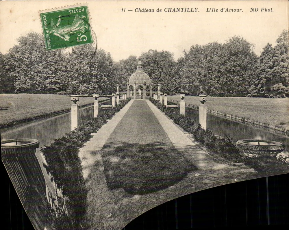 Castelo de Chantilly — A Ilha do Amor — ND Phot. - Frente