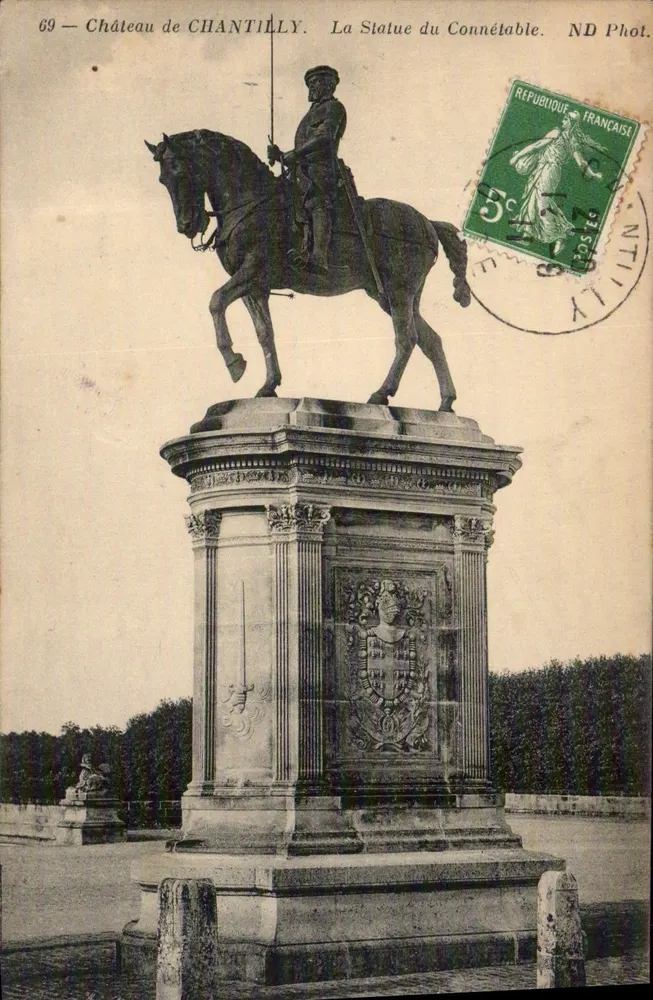 Zamek w Chantilly — Statua Konnetabla — ND Fot. n°69 - Awers