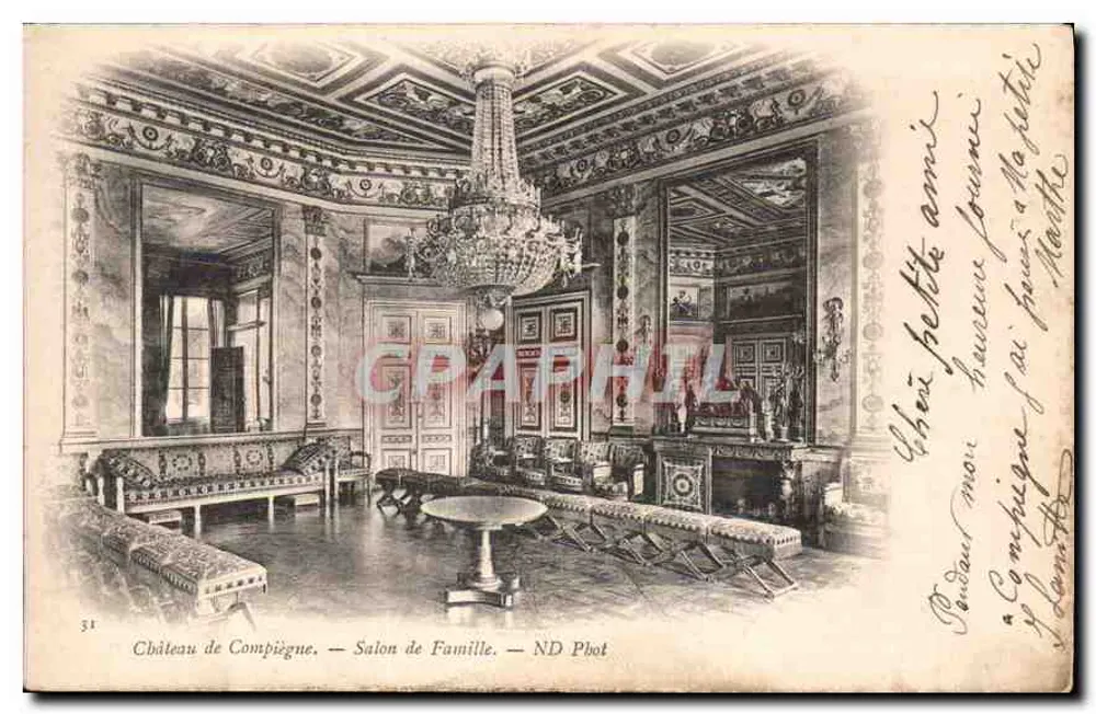 Castelo de Compiègne — Salão da Família — ND Phot - Frente
