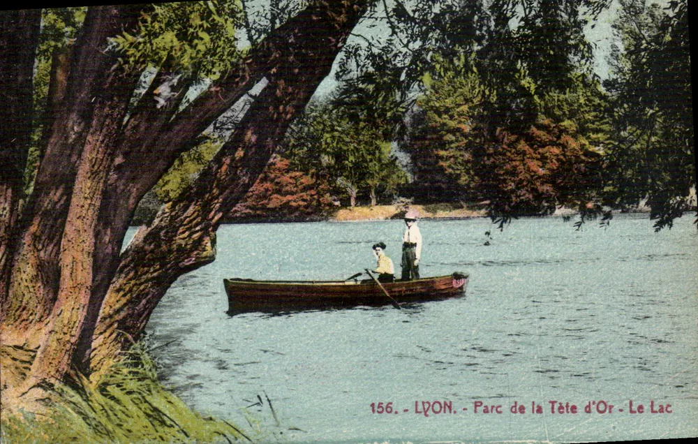 Lyon - Park der Goldenen Kopf - Der See — Ansichtskarte 156 - Vorderseite