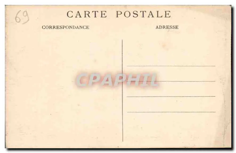 LYON — Platz Bellecour und Coteau de Fourvière — E.R. - Rückseite