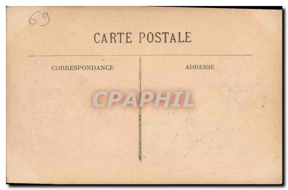 LYON - Perspectiva dos Pontes do Rio Rhône — editor S.F. n° 5384 - Verso