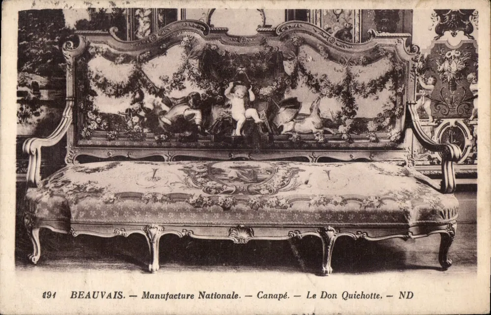 Beauvais — Nationale Manufaktur — Sofa — Don Quichotte — ND - Vorderseite