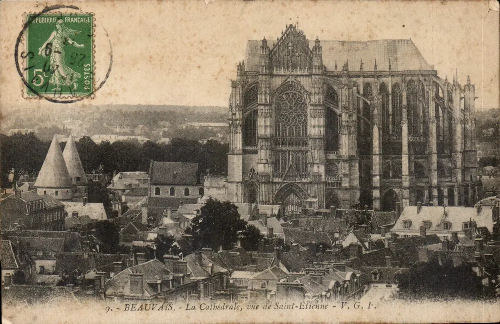 Beauvais - Die Kathedrale, Ansicht von Saint-Etienne - V. G. F. - Vorderseite