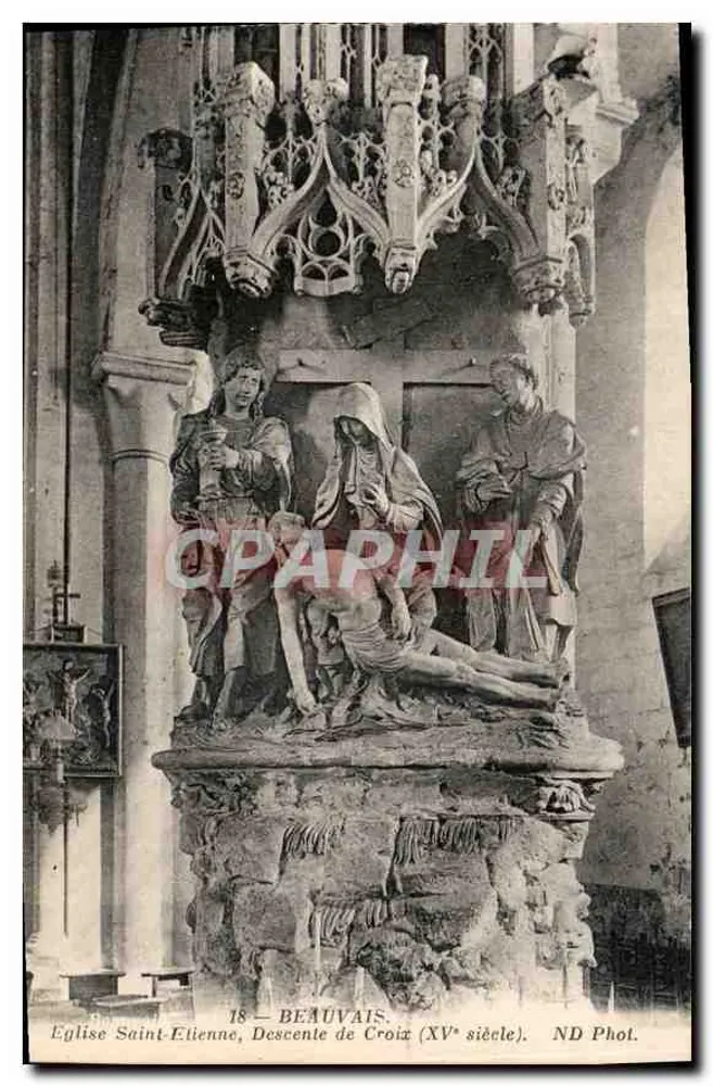 Beauvais — Kirche Saint-Élienne, Abstieg vom Kreuz (15. Jahrhundert) — ND Phot. - Vorderseite