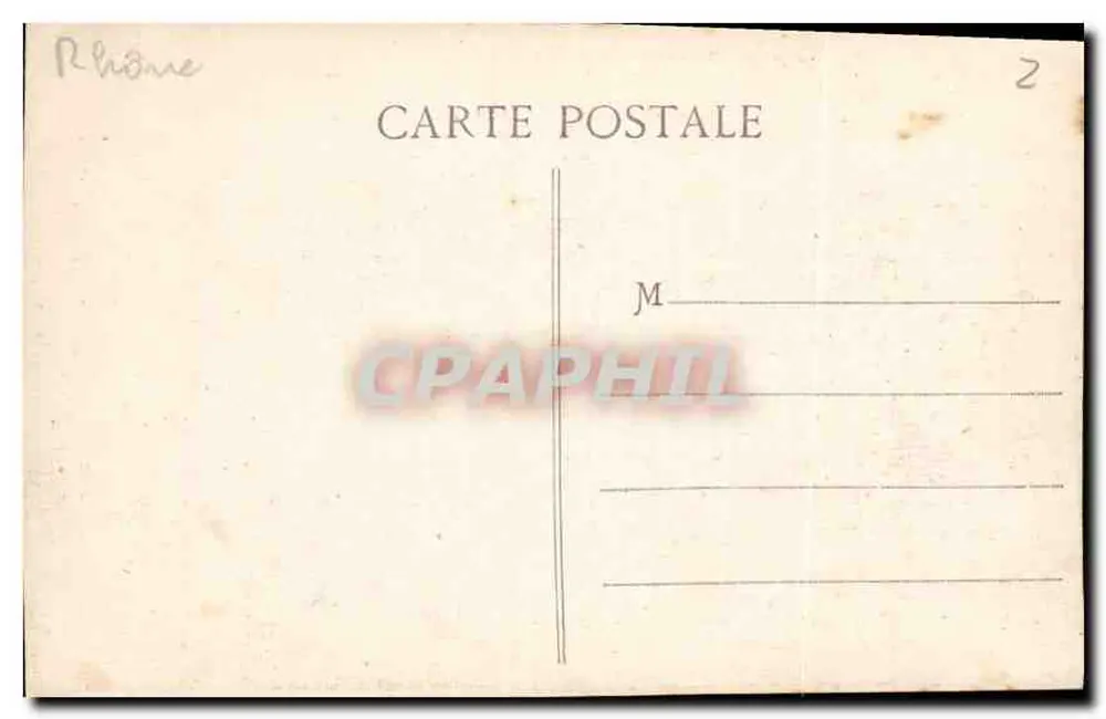 LYON — Basílica de N.-D. de Fourvière — Fachada lateral — Editor não identificado, n° de série 6 - Verso