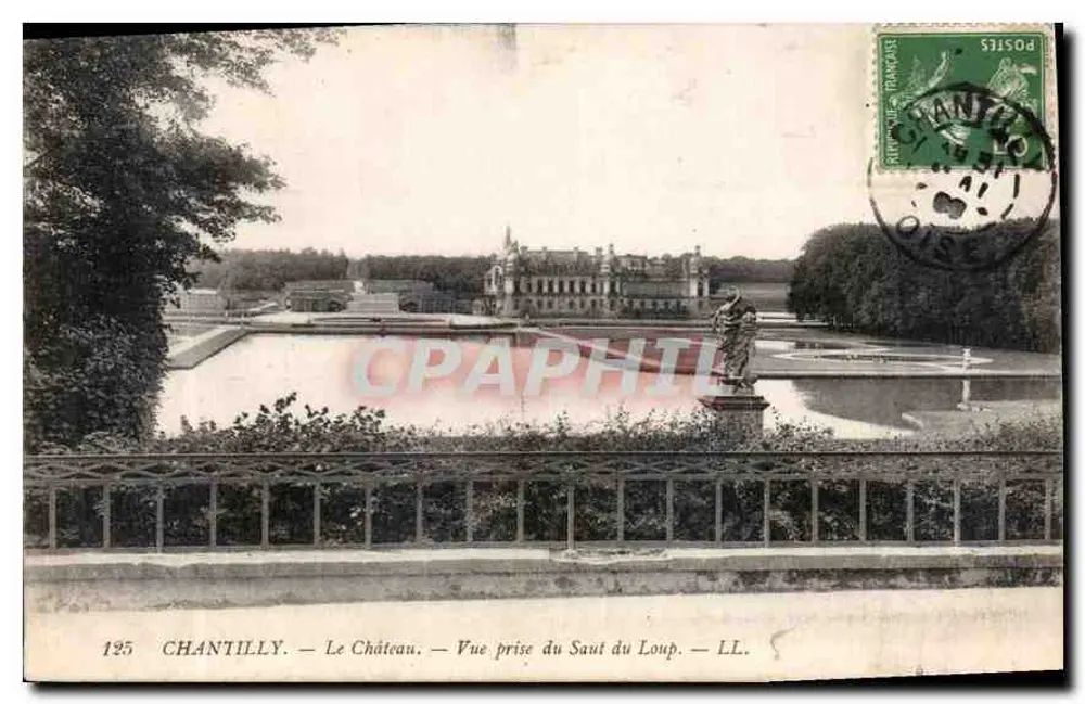 Chantilly — Schloss — Ansicht vom Loup-Fall — LL. — 125 - Vorderseite
