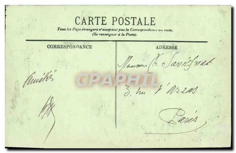 Chantilly — Schloss — Ansicht vom Loup-Fall — LL. — 125 - Rückseite