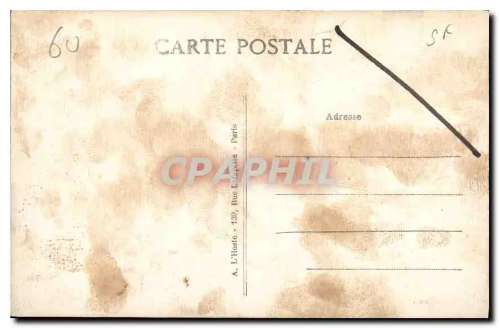 Senlis (Oise) — La Cattedrale — Il Piazzale (lato Sud) — L'Hôte, Parigi, n°16 - Verso