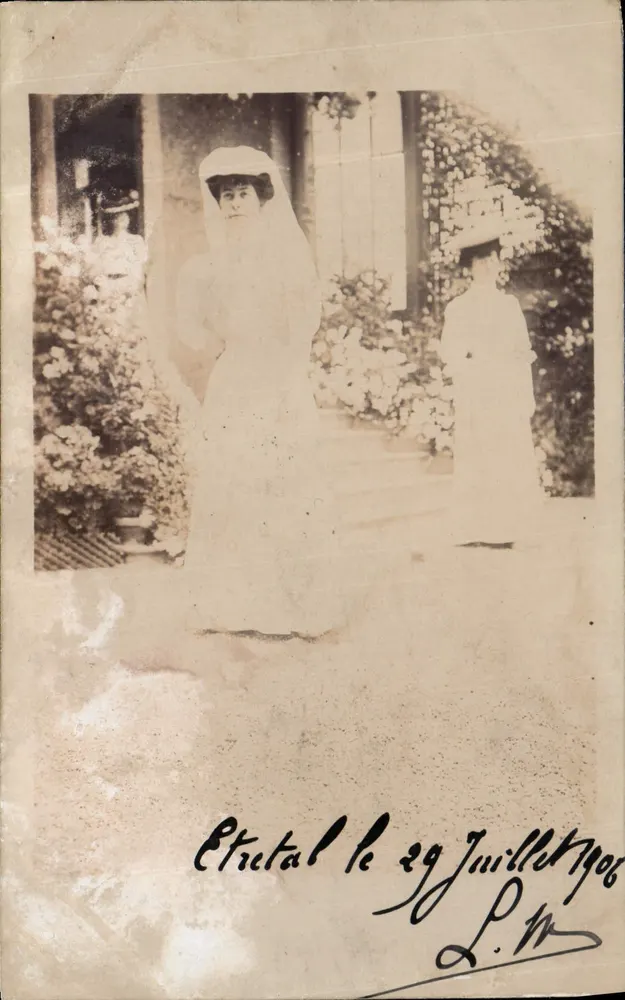 Étretat — Hochzeit am 29. Juli 1906 — L.P.M. - Vorderseite