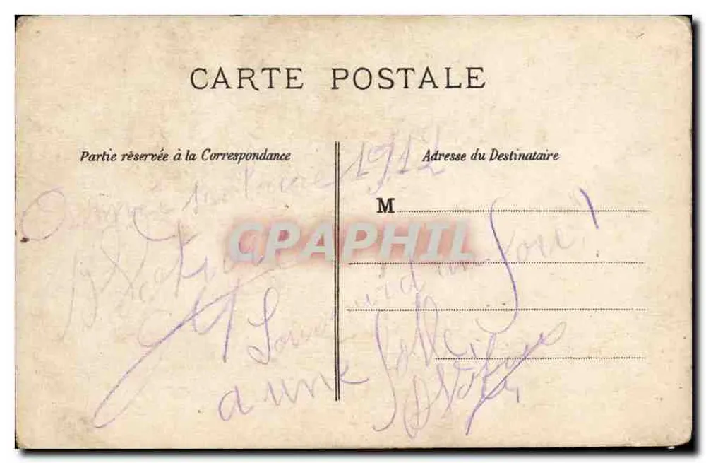 Drie jongens — Parijs — Foto P. Aubek, Parijs - Achterkant