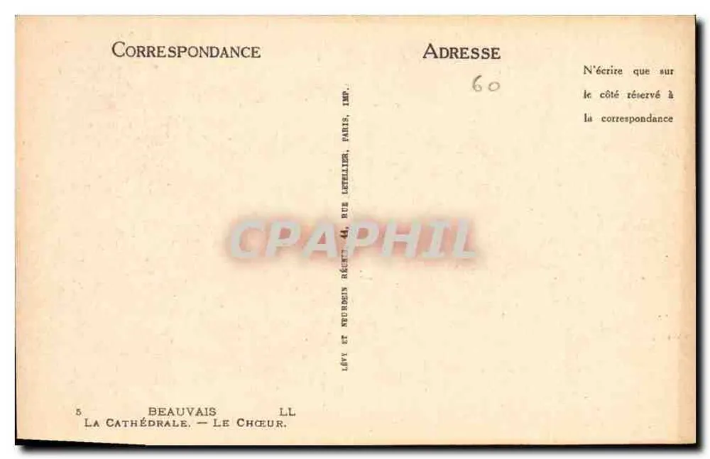 Beauvais — A Catedral — O Coro - Verso