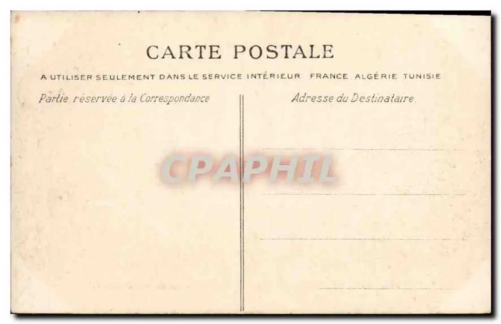 Chantilly (Oise) — As Estabulagens e a Estátua do Duque d'Aumale — Coleção E. de Rozycki, fot. Senlis (Oise) - Verso