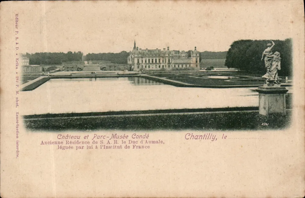 Chantilly — Schloss und Museumspark Condé — Verlag P. S. & D. Erika, Nr. 238 - Vorderseite