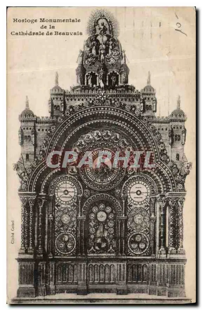 Monumentale Uhr der Kathedrale von Beauvais — Foto von G. Goltel - Vorderseite