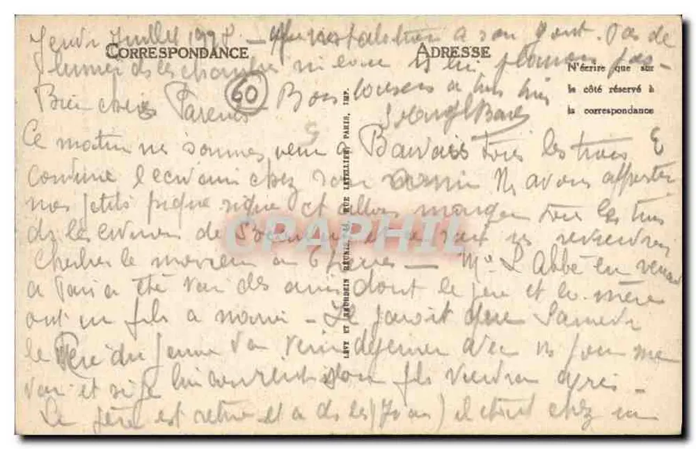 Kathedrale von Beauvais — Die Astronomische Uhr — A.-L. Vérité, Ingenieur-Bauherr — Nr. 314 - Rückseite