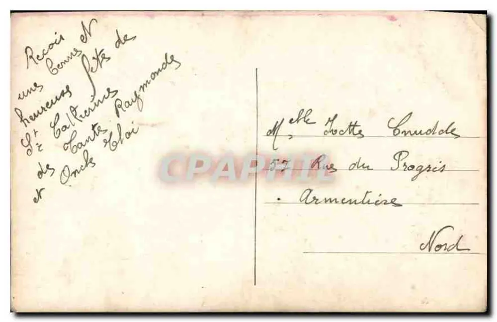 Jovem mulher sorridente — retrato — editor MA NOTER n° 3588 - Verso