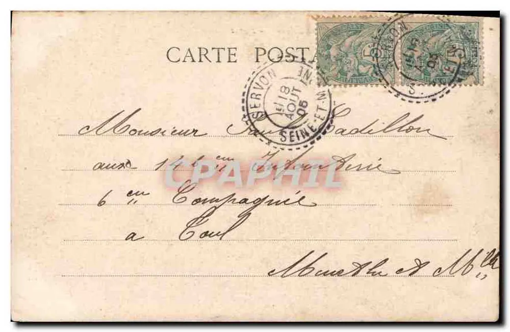 L'AUBÉPINE — H. MANUEL — Paris - Verso