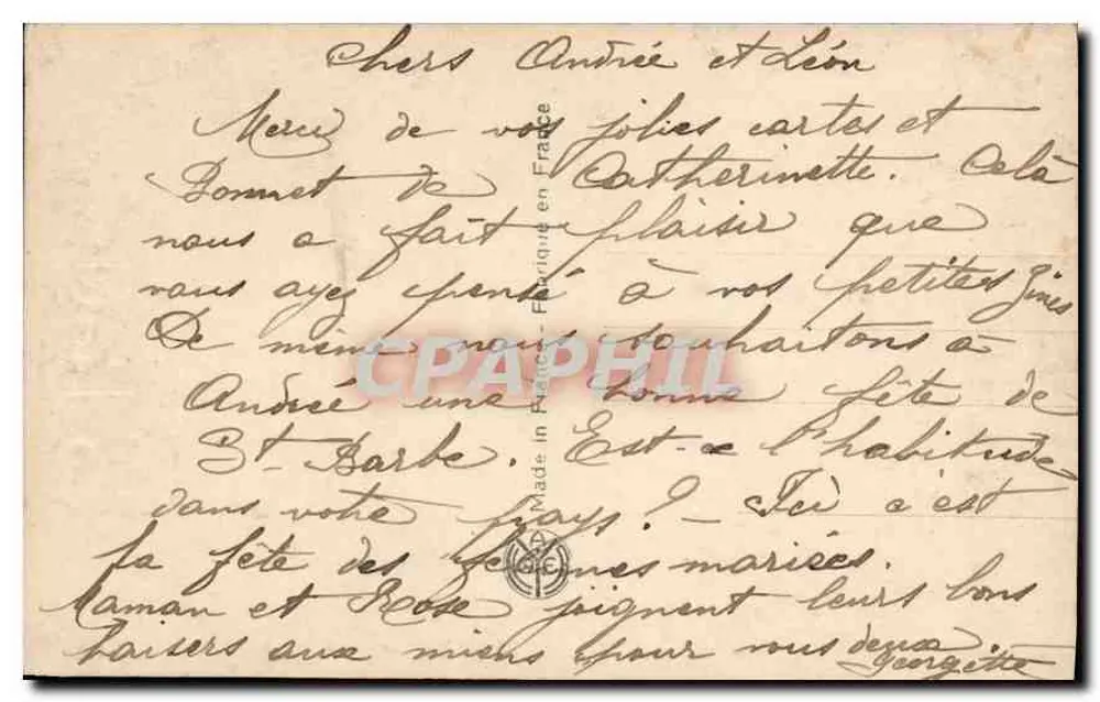 Mlle St. Barbe — Retrato feminino — NOJER 5174 - Verso