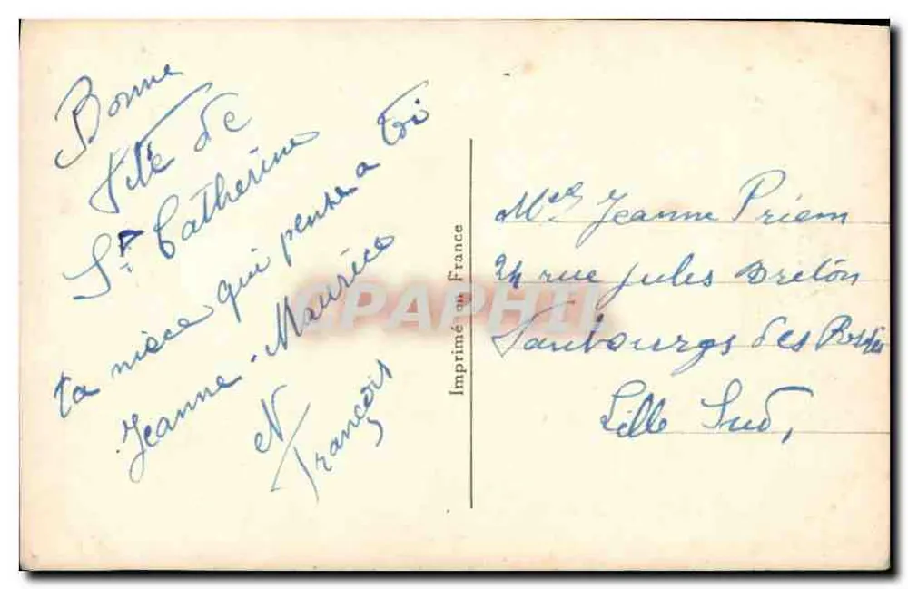 Mulher com rosas — cartão postal de Santa Catarina — A. NOETER n°3627 - Verso