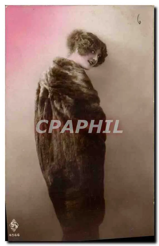 Mulher em pele — retrato — editor S. (n° 4568) - Frente
