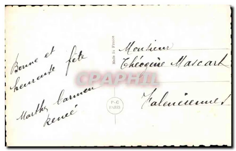 Mulheres — Retrato de mulher sorridente — P-C Paris n°3695 - Verso