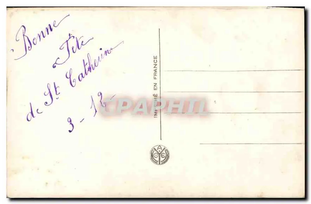 Mulher jovem sorridente — com buquê de flores — editor R.A. NOJER, n° 3629 - Verso