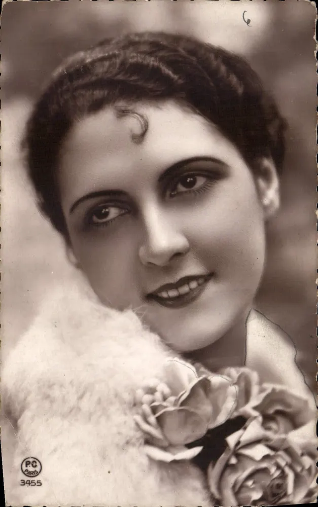 Retrato de uma mulher — editor P-C Paris, n° 3455 - Frente