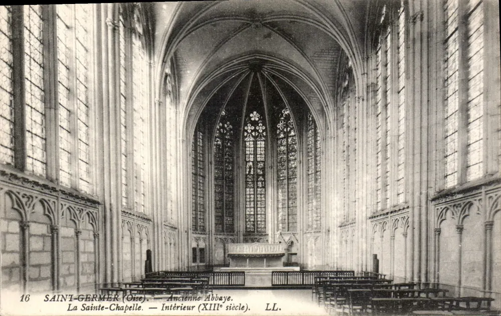 Saint-Germer (Oise) — La Sainte-Chapelle — Intérieur (XIIIe siècle). LL. N° 16 - Recto