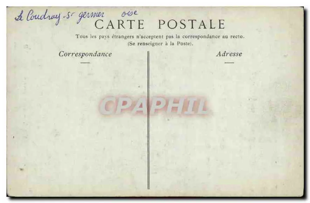 Saint-Germer (Oise) — Igreja, porta murada — ND Phot - Verso