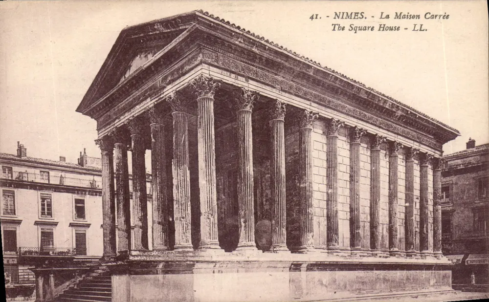 Nîmes - A Maison Carrée — editor LL. n°41 - Frente